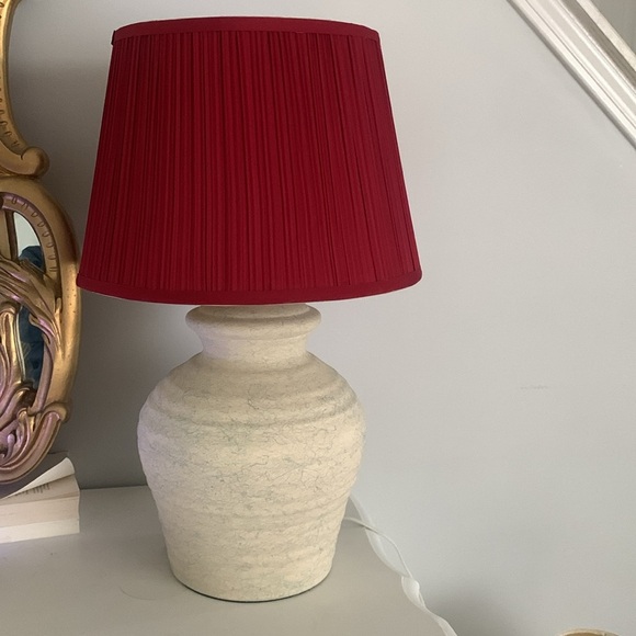 Set of 2 Elegant Pleated Lampshade Urbanest Mushroom Pleated Maroon traditional - Picture 14 of 14